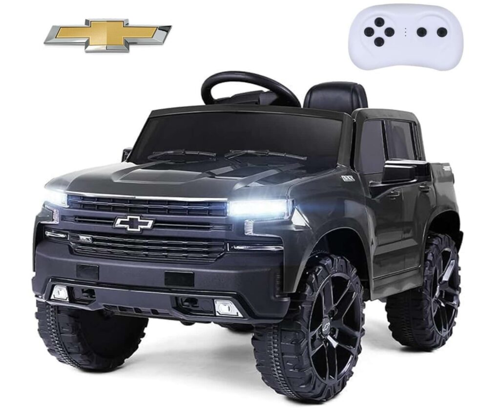 Picture of a Silverado 12V Kids Boys and Girls Electric Ride on Truck Car Electric Vehicle