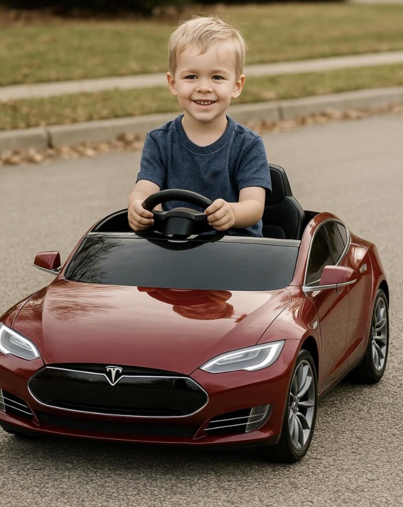 Image of a Electric Tesla Model S Kids Ride On Car