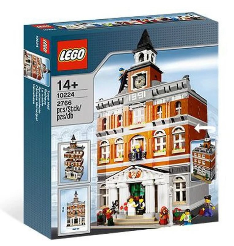 LEGO Town Hall (10224) pictured in a new sealed box