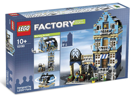 Picture of new sealed box LEGO Market Street (10190)