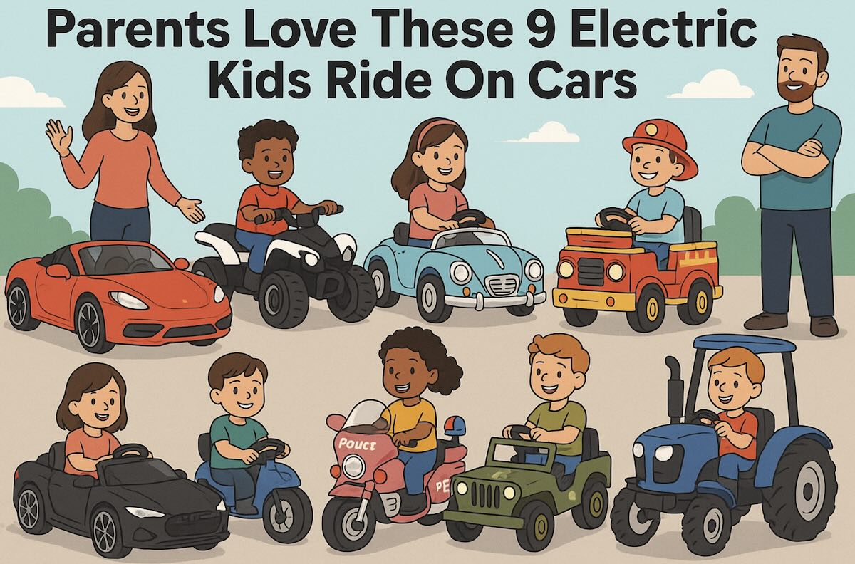 Image of 9 Electric Kids Ride On Cars