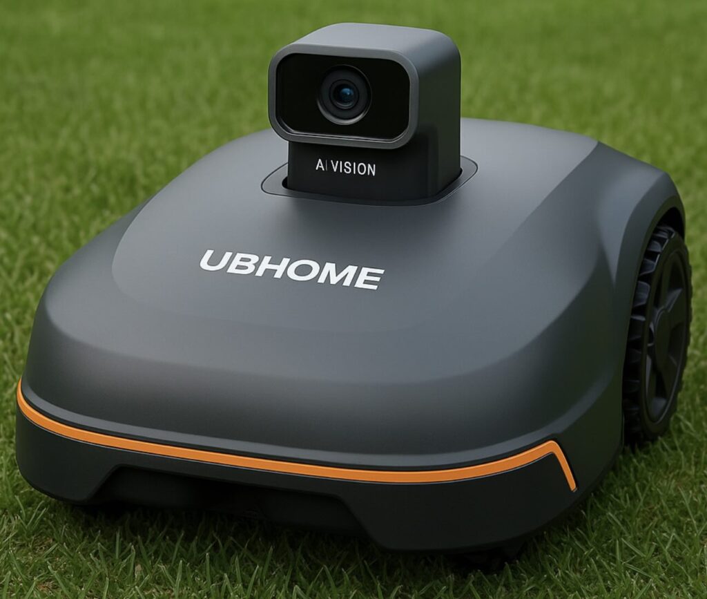Image of a UBHOME Robot Lawn Mower with AI Vision
