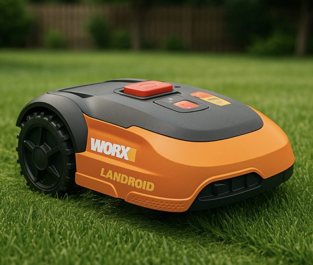 Image of a Worx Landroid WR155 Cordless Robotic Lawn Mower
