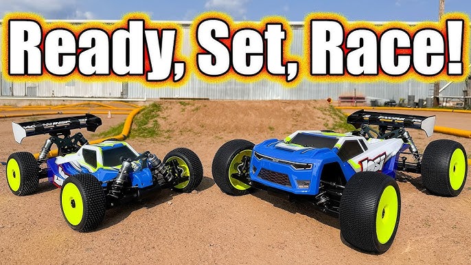 Image showing 2 Losi RC racing cars in action